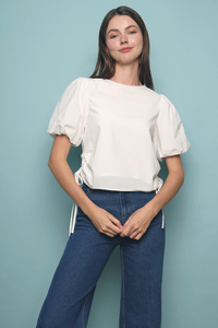 Jensa Hoop Cotton Top White