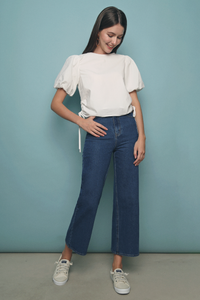 Jensa Hoop Cotton Top White