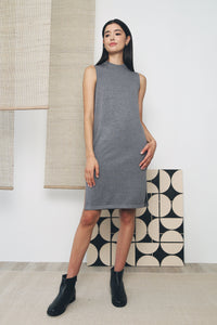 Reynold Slit Knit Dress Grey (Restock)