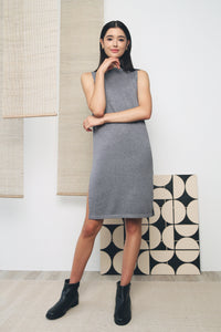 Reynold Slit Knit Dress Grey (Restock)