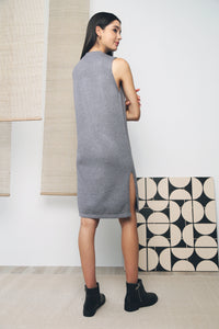 Reynold Slit Knit Dress Grey (Restock)