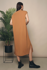 Luka Muscle Tank Midi Dress Caramel