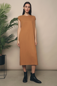 Luka Muscle Tank Midi Dress Caramel
