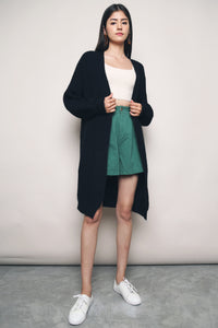 Floy Long Knit Cardigan Black (Restock)