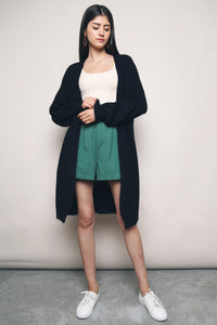 Floy Long Knit Cardigan Black (Restock)