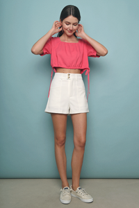 Mudan Cropped Top Pink