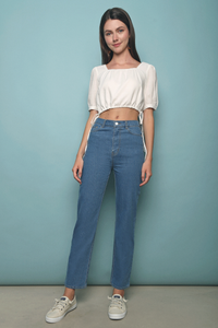 Mudan Cropped Top White