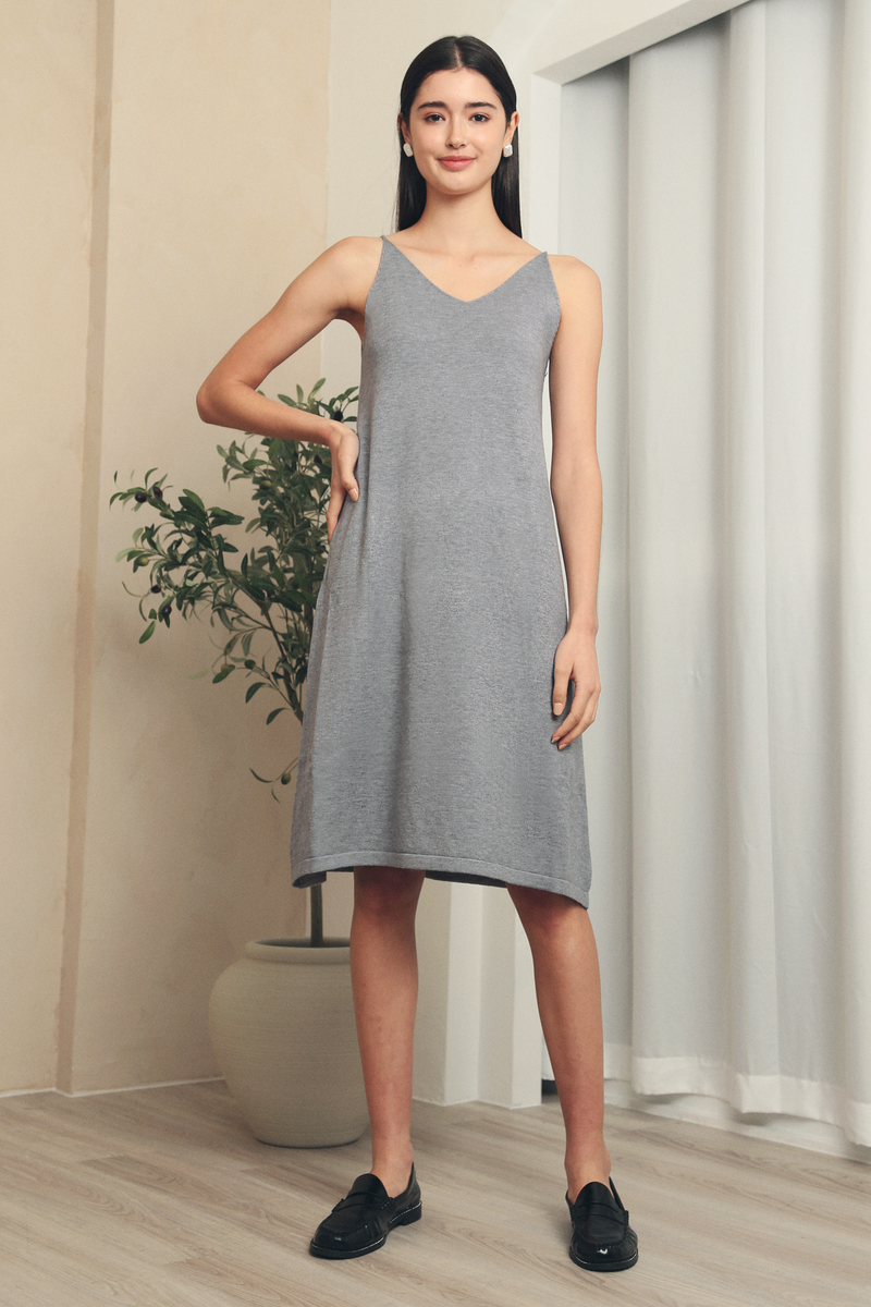 Taylor Knit Dress Grey