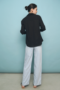 Westie Soft Cotton Shirt Black