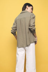 Westie Soft Cotton Shirt Olive