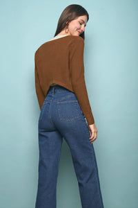 Yoona Cropped Cardigan Caramel