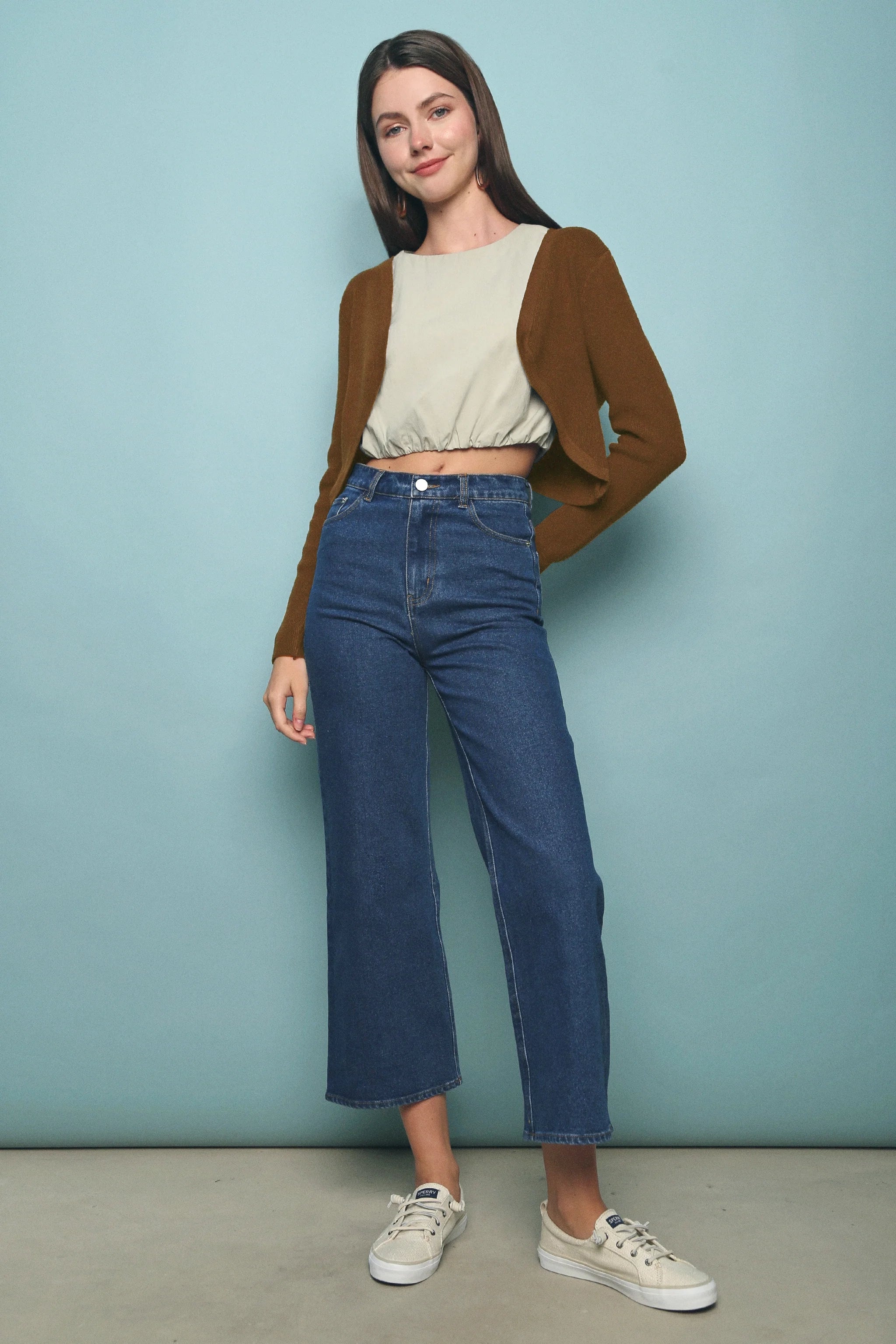 Yoona Cropped Cardigan Caramel